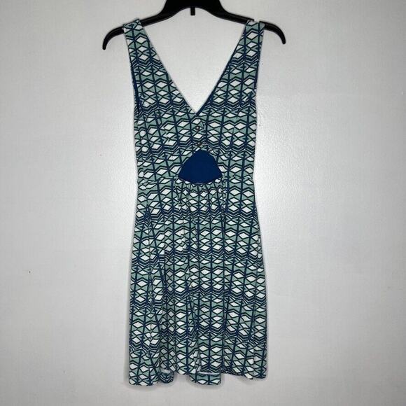 Maeve by Anthropologie Geometric Print Sleeveless V-Neck Mini Dress Size 2 - Picture 8 of 11